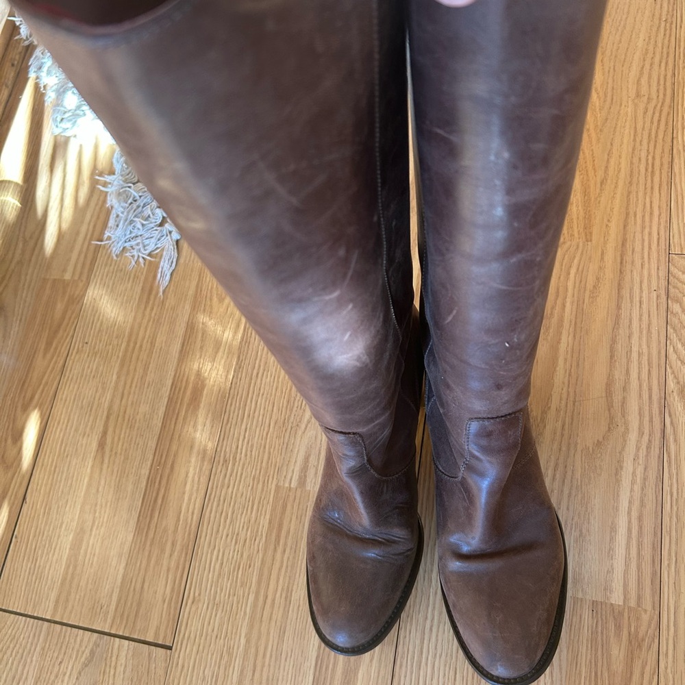 Frye Brown Leather Riding Boots